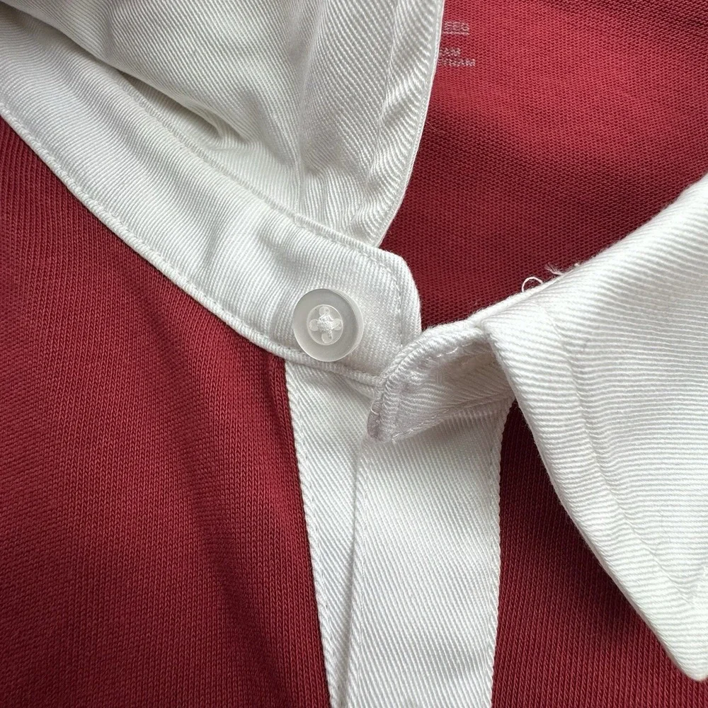 Oklahoma Sooners Nike Campus Collection Rugby Polo Shirt Size XXL Long Sleeve‎